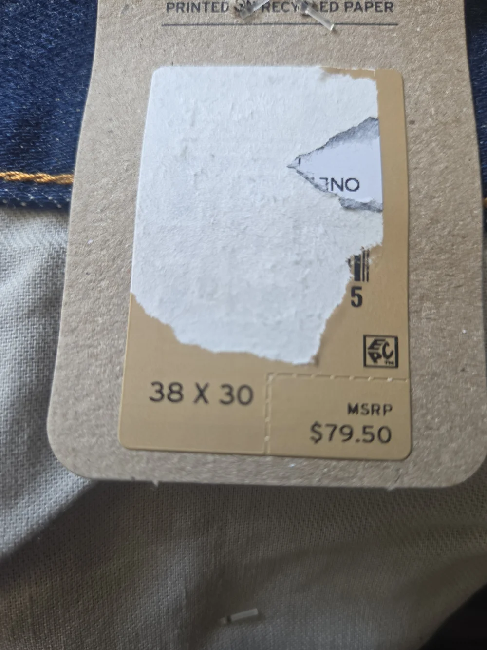 NWT Levi's Men's Straight Jeans in Washed Blue Denim